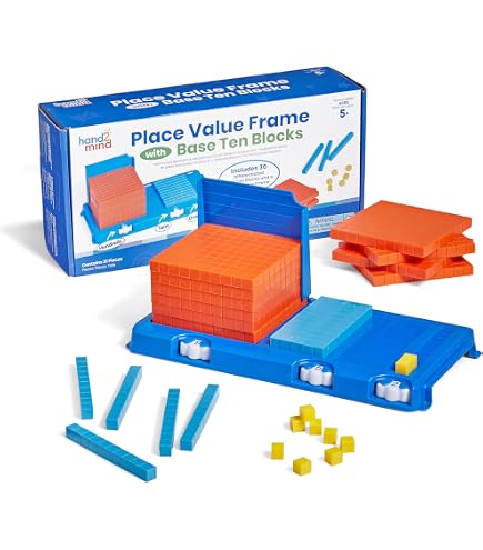 Set Montessori Per Matematica, Numeri Da 1 A 9000 In Legno Colorato, Per Apprendimento Valore Posizionale, Per Bambini