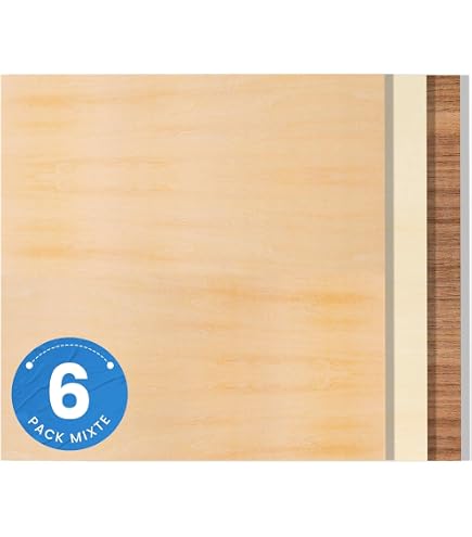 Lot 12 Feuilles Contreplaqué Balsa 200×100×1,5 Mm – Bois Tilleul Léger Pour Maquettes, Bricolage & Peinture
