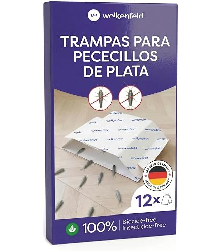 Panteer Trampa Para Pececillos De Plata – Sistema De 2 Trampas (3 Trampas De Ruta + 3 De Escondite) Con 6 Cebos – Sin Insecticidas