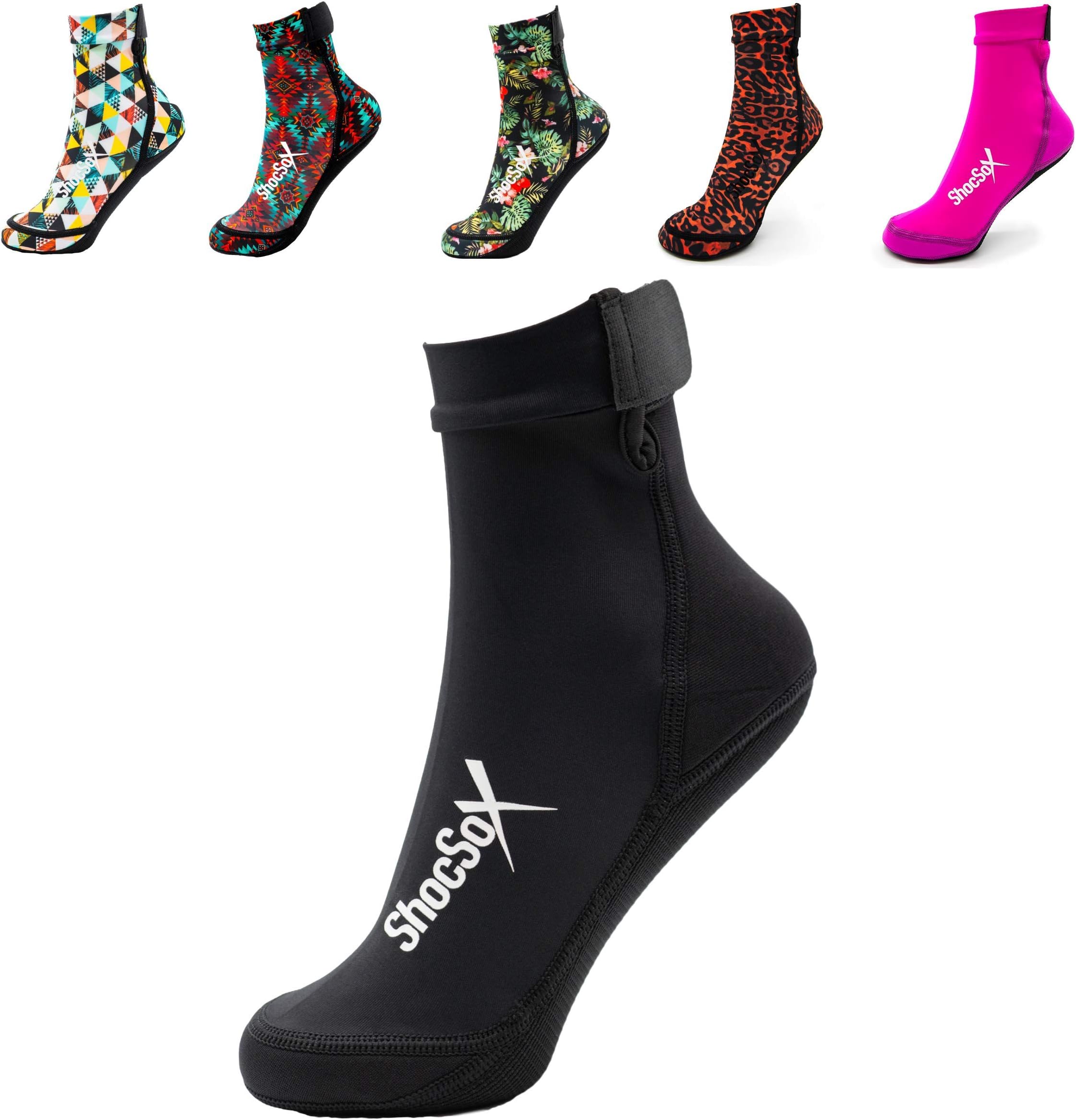 ShocSoxBeach Volleyball Socks and Sand Soccer Socks with Reinforced Soles Longest Lasting Beach Socks