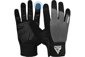 RDX Gants De Musculation Gant Fitness Gymnastique Sport Anti-Dérapant, Protection Paume Adhérence Entrainement Halterophilie Rembourrée Antidérapant Respirant à Écran Tactile Équipement Gym à Domicile