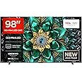 TCL 98Q6C-UK QD-Mini LED TV, 4K HDR Premium 1000nits, Smart TV Powered by Google TV (Dolby Vision IQ & Atmos, Matte HVA Panel, Onkyo 2.1 Sound System, 144Hz Motion Clarity Pro, 2025 New Model)