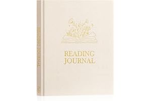 Lanpn Diario de Lectura Cuaderno de Lecturas de Lino, Reading book journal con 52 Reseña del libro, Libro Leídos Leidos Diario Cuaderno de Lector, Regalo para Amantes de la los Libros (Beige)
