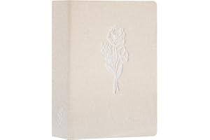 Lanpn Fotoalbum 13x18 200 Bilder, Klein Leinen Einstecken Einsteckalbum für Hochformat Fotos Bilder Beige