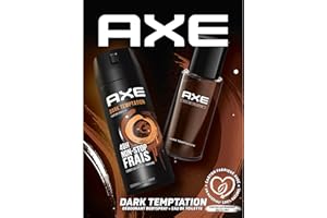AXE - Coffret Dark Temptation - Une eau de toilette de 100ml et un déodorant bodyspray de 200ml - Parfum frais de chocolat gourmand pendant 48h