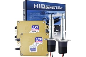 ADAURIS 55W H1 Xenon HID Conversion Kits 12V 5500K with CANBus Error Free Quick Start HID Ballast for Car High/Low Beam Integrated H1 Led Headlight Bulbs, IP68 Waterproof, Plug and Play
