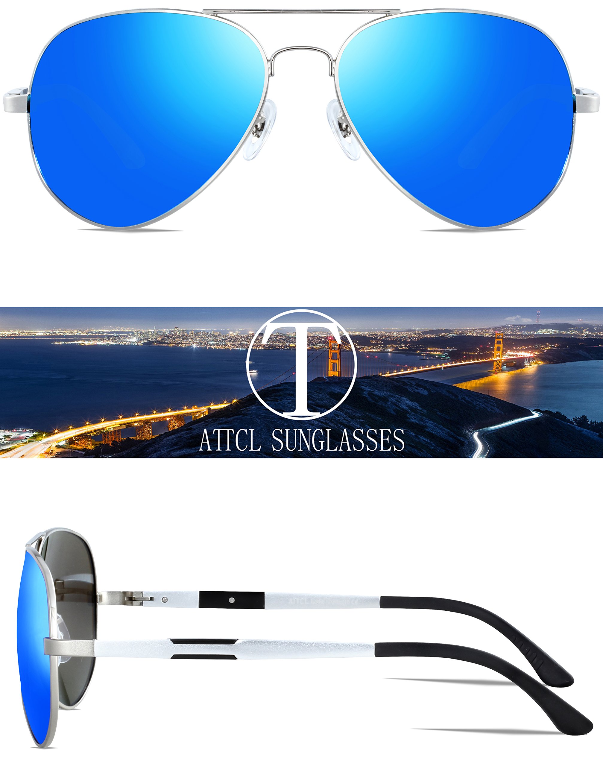 ATTCL-Hombres-Polarizadas-Gafas-De-Sol-Sper-Ligero-Al-Mg-Marco-De-Metal