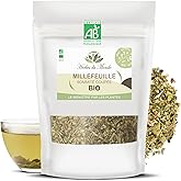 Herbes du Monde - Tisane Achillée Millefeuille BIO 50g: Sommité Coupée Certifiée AB, Infusion Détox & Digestive, Soulage Mens