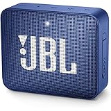 JBL GO2 Portable Bluetooth Speaker with Rechargeable Battery – Waterproof – Built-in Speakerphone – Blue
