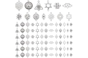 PH PANDAHALL PandaHall 195 Piezas de araña de aleación tibetana Diseño en forma de corazón y antigüedades colgantes sin plomo