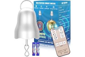 SULIAO Motore Wind Spinner da 1 – 30 RPM Disco Ball Motor Funzionamento a batteria con telecomando, impostazione di temporizzazione e direzione, motore mobile per culla a rotazione lenta, motore rotante
