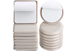 LIYIC 8 Pack 2.5inch Self Stick Square Furniture Moving Slider & 8 Pack 2-1/8" Carpet Slider,Self-adhesive Furniture Slider For Carpet,Moving Pads Moving Furniture Sliders,Self Adhesive Sliders Glides