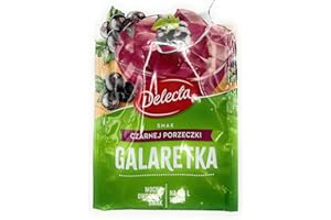 EBANEY Galaretka polnische Götterspeise mit Schwarze-Johannisbeerengeschmack Delecta 70g