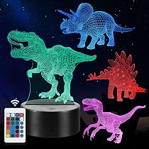 Kit Dinosaure Lumineux DIY Enfants – Veilleuse LED 13 Couleurs + Télécommande + Sable Magique + Figurines – 4-12 Ans