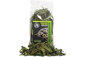 Komodo Tortoise Leaf Mix Nutrient Rich Vitamin Minerals Boost Nibbling Chews Natural Botanical Herbs - 100g
