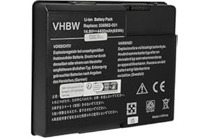 VHBW LI-ION CZARNY bateria (4400 mAh 14,8 V) nadaje się do HP COMPAQ zamiennik 337607-001, 336962-001, PP2082P, 337607-002, PP2080
