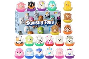 JOYIN 20 Stück Squishies Spielzeug, Anti Stress Fidget Spielzeug Squishy Stress Spielzeug Kawaii Druckspielzeug Squeeze Toy für Jungen und Mädchen Geburtstagsgeschenke Party Favors für Kinder