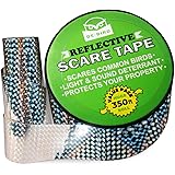 De-Bird Scare Tape - Keep Pigeons, Ducks, Crows and More - Deterrent Works with Netting And Spikes (350)