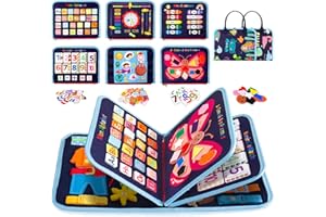 Gvoo Busy Board Montessori (Version Française) - Planche d'Activités Jouet Éducatif Sensoriel Préscolaire pour Le Développement de la Motricité, Cadeau pour Garçons et Filles