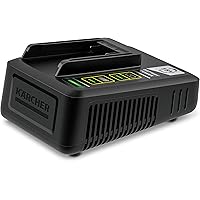 Kärcher Schnellladegerät Batterien Power 18 V (80 Prozent Akkuaufladung in 44 Minuten, für 18 V / 2.5 Ah und 18V / 5.0…