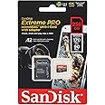 SanDisk Extreme Pro Scheda di Memoria microSDXC da 256 GB e Adattatore SD con App Performance A2 e Rescue Pro Deluxe, fino a 