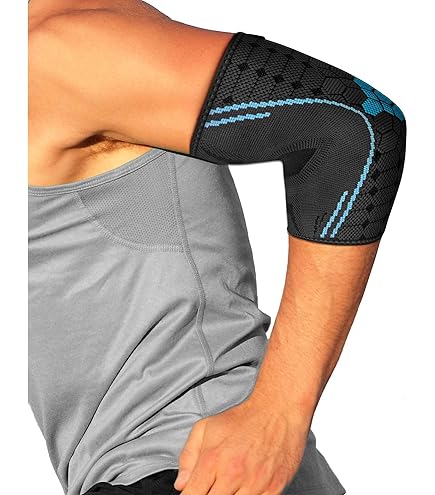 COMPRESS PRO Tutore Gomito Fascia Elastica Braccio Piccola (1pz) - Tutore Epicondilite Gomito Del Tennista, Fascia Compressione, Gomitiere Palestra Per Lesioni Sportive - Fascia Gomito Uomo E Donna - Foto 3