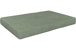 POKAR Palettenkissen Palettenauflagen mit abnehmbarem Bezug Palettenauflage Palettenmöbel Palettensofa, Sitzkissen 120x80, Grün