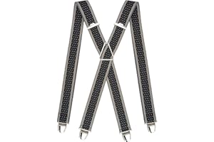 PIERROT Tirantes para Hombre - Clips Extra Fuerte - Tirantes Sólidos y Artesanales para Hombres Garantía de por vida - Tirantes para Pantalones - Una Talla Para Todos