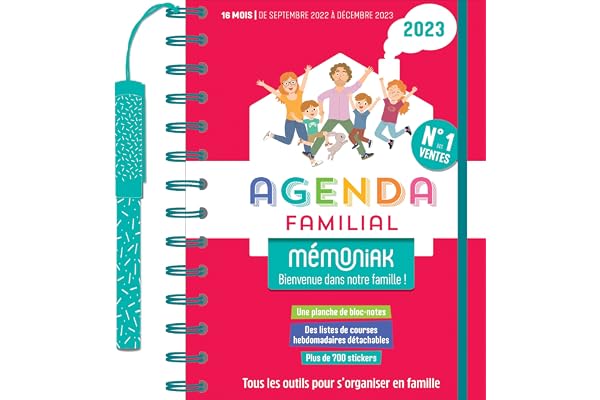 Agenda familial Mémoniak, sept. 2022- déc 2023