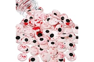 AUZLYA Halloween Cake Topper Anniversaire,130g Decorations Eyes,Décoration de Gâteau D'anniversaire,Décorations Pâtisserie Halloween pour Muffins Cake