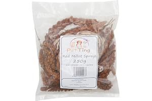 Pet Ting French Red Millet Sprays 250g - Bird, Parrots and Small Animal Treat