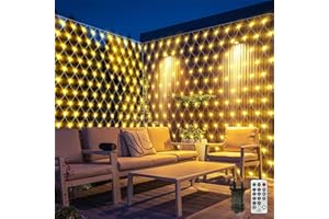CORST 6X2M Christmas Net Lights Outdoor Plug in,300LEDs Large Mesh Net Lights Garden Tree Light for Bushes with Remote Timer, Waterproof,Connectable, for Gazebo Xmas Yard(Warm White)