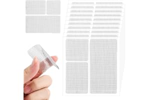 RUNDAGO Cinta para Reparación Mosquiteras, Parches de Reparación de Malla Autoadhesivos para Malla Mosquitera de Ventana y Puerta, Juego de Reparación de Mosquiteras para Reparación Red Mosquitera Ventana