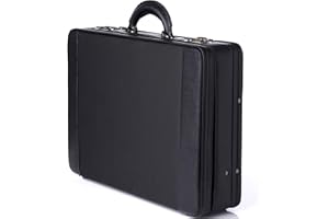 alpine swiss Mens Briefcase | Hard Side Business Case | Expandable Attache Case for Men | Dual Combination Locks | Padded Interior | Multi Organizer Pockets | Manufacturer’s Warranty