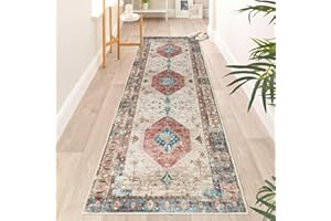 Falflor Alfombra de pasillo de 65 x 240 cm de largo, antideslizante, desgastada, para pasillo, cocina, alfombra de pelo corto, alfombra de piso