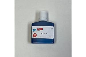 DIY CLUB Water-Based Wood Dye, Wood Stain 500ml, 1000ml. Eco-Friendly, Non-Toxic, DIY Interior Projects, Quick Dry, Furniture.Black, Red, Green, Blue, Pine, Oak, Brown, Mahogan, (Azure, 30ml Tester)