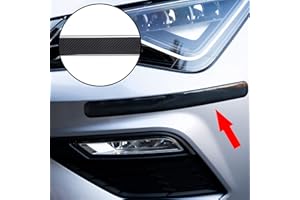 Autodomy Car Bumper Protector Front Rear Adhesive Pack 2 Units for Car Color (Carbon)