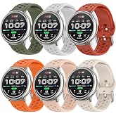 CHULN 6 Pieces Bands Compatible with Amazfit Active 2/Active/Active 3 Premium/Garmin Vivoactive 5/Amazfit GTS/GTS 2/2 Mini,20