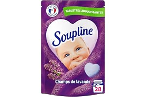 SOUPLINE - Mjukgörande tabletter med hjärtan, lavendelfält, 88 % ingredienser av naturligt ursprung – Dermatologiskt testad