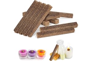 surfsexy 10 Stück Dauerdocht für Wachsfresser Kerzendocht für Kerzenfresser Dochte für Kerzen Kerzenrestefresser Ersatzdocht für Outdoor, Schmelzlicht, Betonfeuer