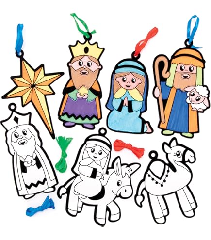 Baker Ross FE886 Adesivo in schiuma per bambini Babbo Natale - Confezione di 200, Adesivi per bambini, Adesivi per scrapbooking, Accessori per scrapbooking