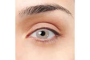 LENTES DE CONTACTO VIP Soczewki Kontaktowe Kolorowe Super Natural Opal VIP (2 Sztuki) Bardzo jasnoszary Soczewki Roczne + Pojemniczek + Pęseta + Aplikator