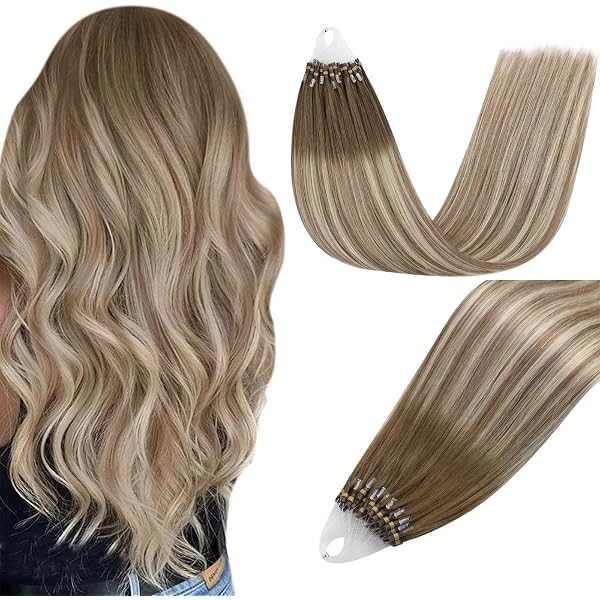 Haarverlängerung Zum Anklippen, 45 Cm (50 G) – 100% Echthaar, Farbe #06 Hellbraun, Mit 5 Clips