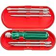 Spartan BS-01 5-in-1 Pc Screw Driver Kit With 2 Flat Blades, 2 Phillips Head, 1 Round Poker Bar For Home Use/For Multipurpose Application (S-6, Green)