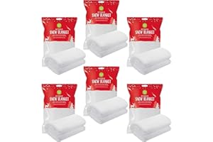 UNBEKANNT Christmas Hovuk Schneedecke, Weihnachtsdekoration, Kunstschnee-Rolle, 70 x 50 cm, 6 Stück