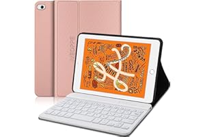 IVEOPPE Tastiera iPad Mini 5-Custodia Tastiera iPad Mini 4-Tastiera Bluetooth Wireless Staccabile Magnetica per iPad Mini 4/3/2/1 7.9", Oro Rosa