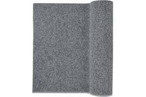 Casatessile Tappeto passatoia corsia Oscar Fondo Impermeabile, Zerbino per Ingresso, Porta di casa, Corridoio, Cucina, Ufficio e Negozi. Venduto al Metro - Grigio, Largo 100 cm.