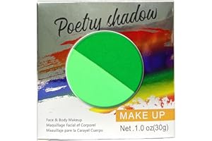 HISUNBEN Body Paints Upgrade 30 g Face Paint and Children Washable Body Colour Face Paint Children's Make-Up Theatre Carnival Halloween Party-2 2 Green-1