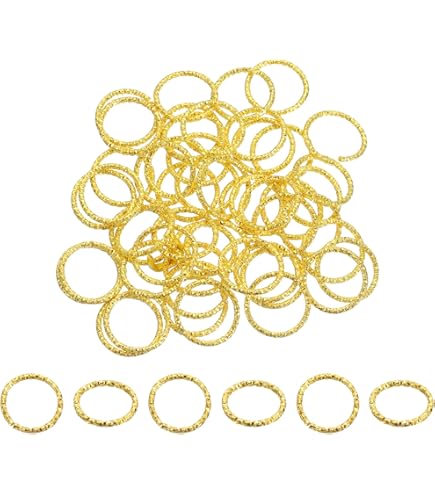 TOAOB 600 stuks Gedraaide Springringen Gouden en Zilveren 8 tot 20 mm Open Springring Metaal Ringen Connectoren voor Armbanden Halsketting Oorbel Sleutelhanger Sieraden doe-het-zelf Handwerk