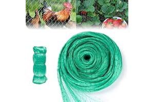 MEYAGOT 4x20M Vogelschutznetz Vogelnetz, Teichnetz Für Garten Und Hochbeet Effektiver Schutz Vor Tauben Und Anderen Vögeln Engmaschig Und Stabil Für Obstbäume, Erdbeeren Und Kirschbäume (Grünes)